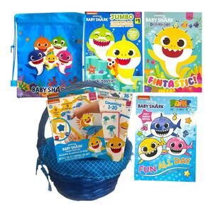 Baby Shark Learning & Activity Gift Set - Drawstring Bag, Cards Toy Bundle